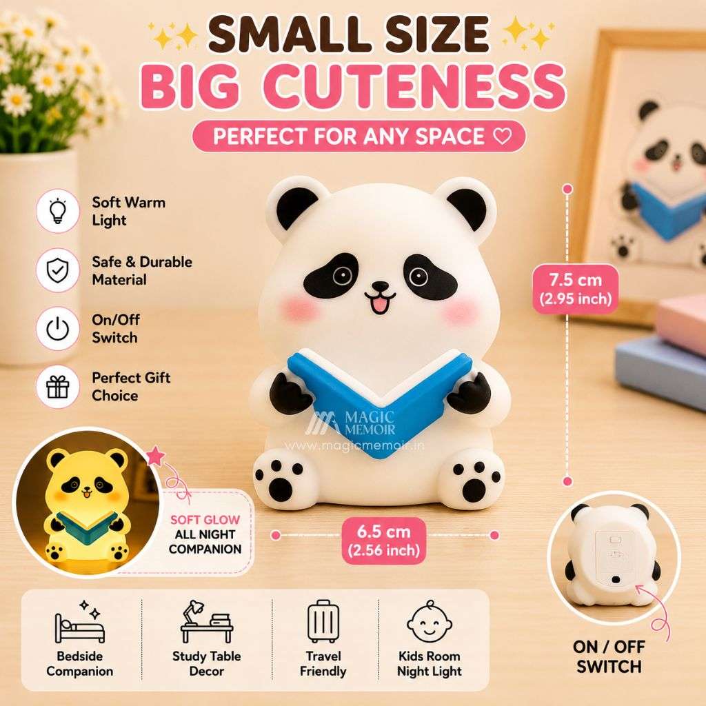 Panda Reading Book Mini Lamp