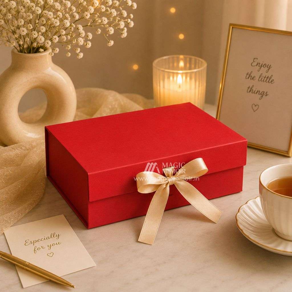 Ribbon Box Plain 14x10x4" - A4 Size