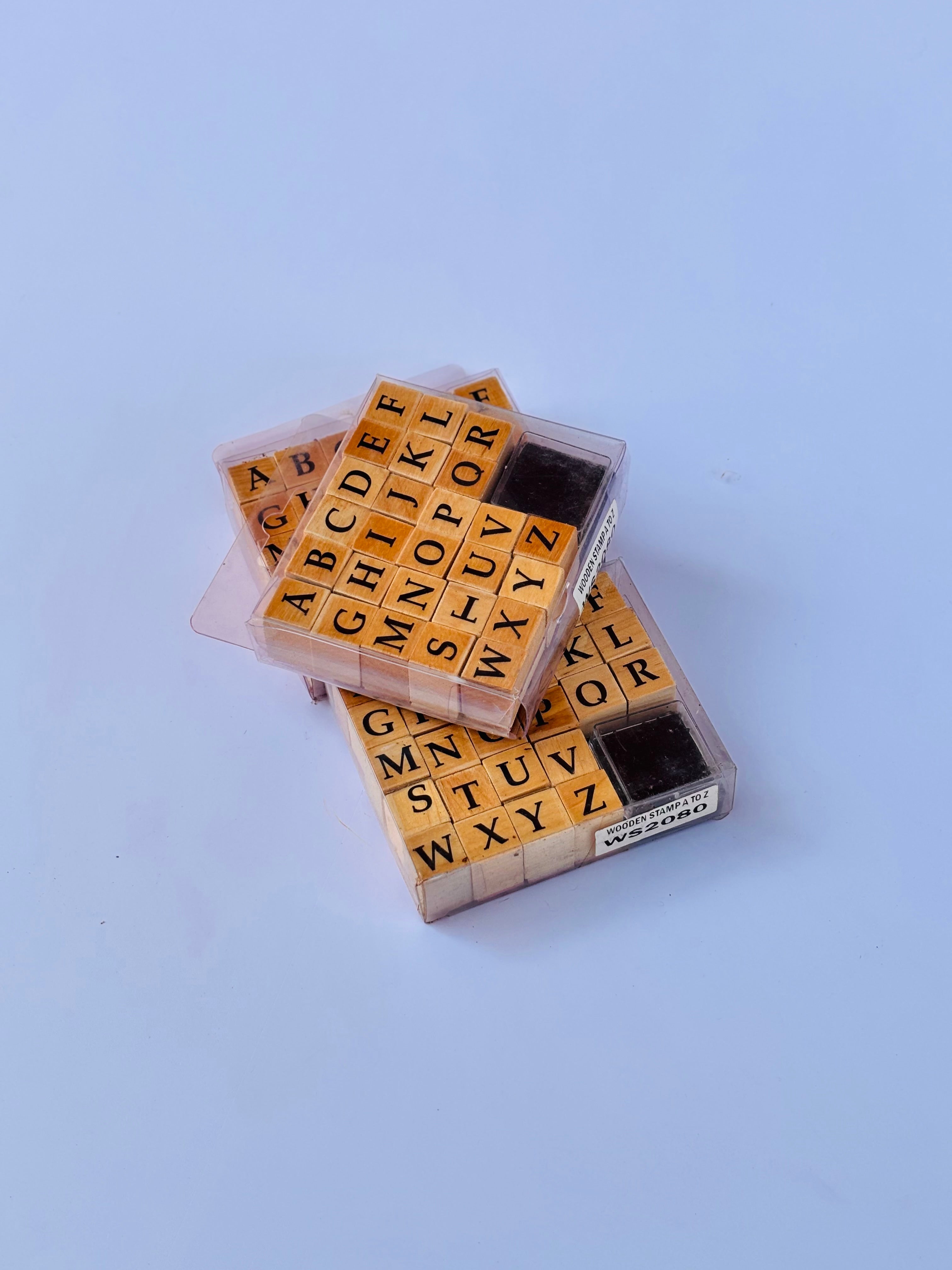 Wooden Alphabets Stamps - Uppercases