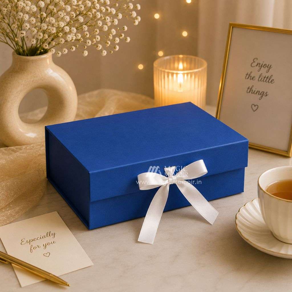 Ribbon Box Plain 14x10x4" - A4 Size