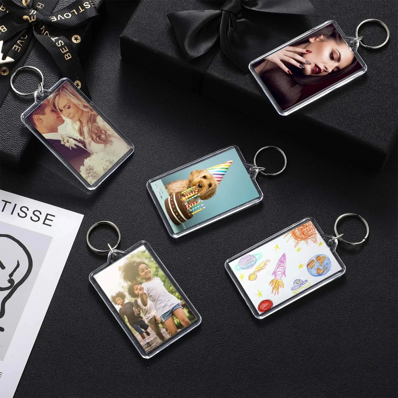 Acrylic Photo Keychains Rectangle