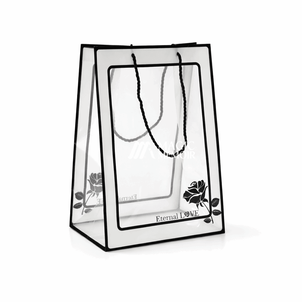 PVC Hamper Bag Window Black - MM 623 - Magic Memoir