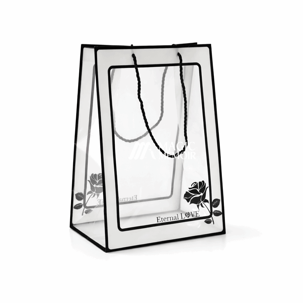 PVC Hamper Bag Window Black - MM 623