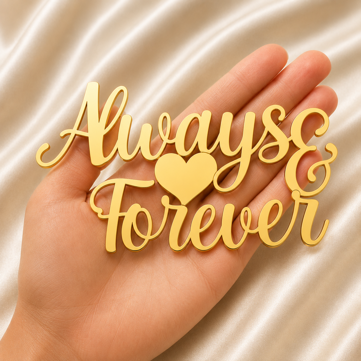 Acrylic Topper – "Always Forever"