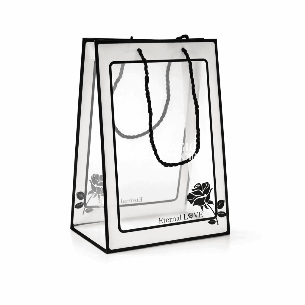 PVC Hamper Bag Window Black - MM 623 - Magic Memoir