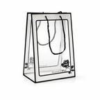 PVC Hamper Bag Window Black - MM 623