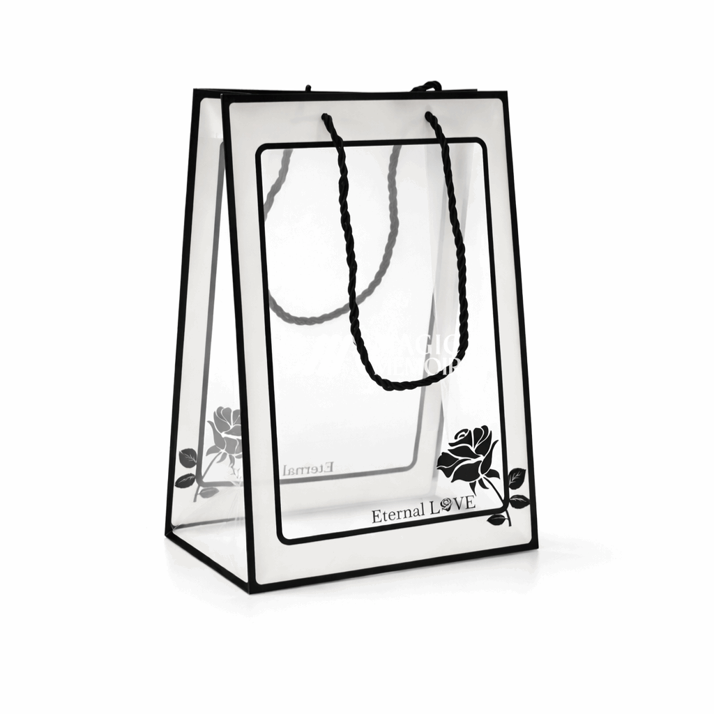 PVC Hamper Bag Window Black - MM 623
