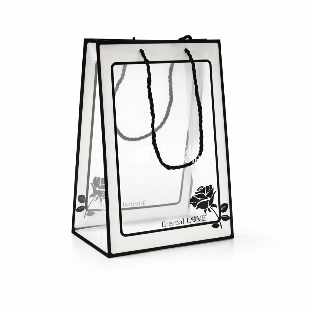PVC Hamper Bag Window Black - MM 623