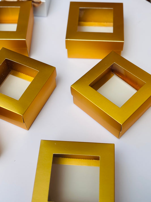 Mini Gold Gift Boxes