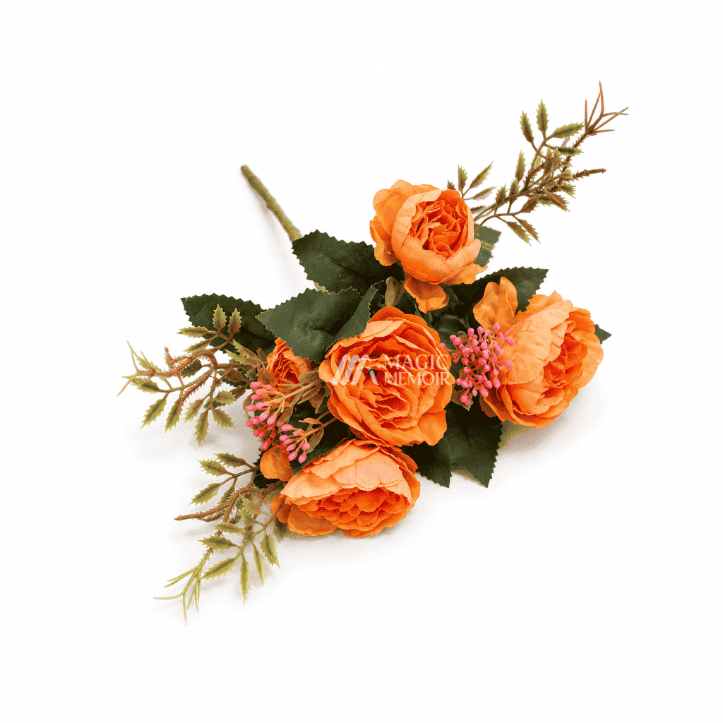 Artificial Flower Bunch 4920 - Orange