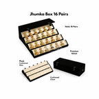 Jhumka Box Black - 16 Pairs