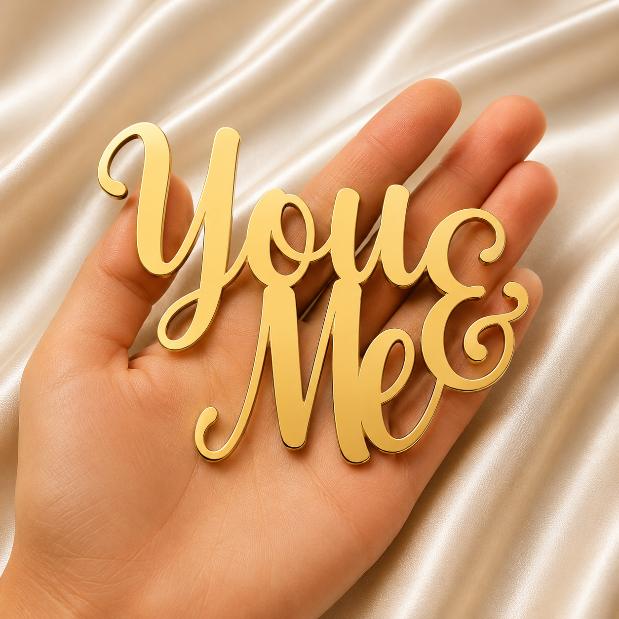 Acrylic Topper – "You & Me"