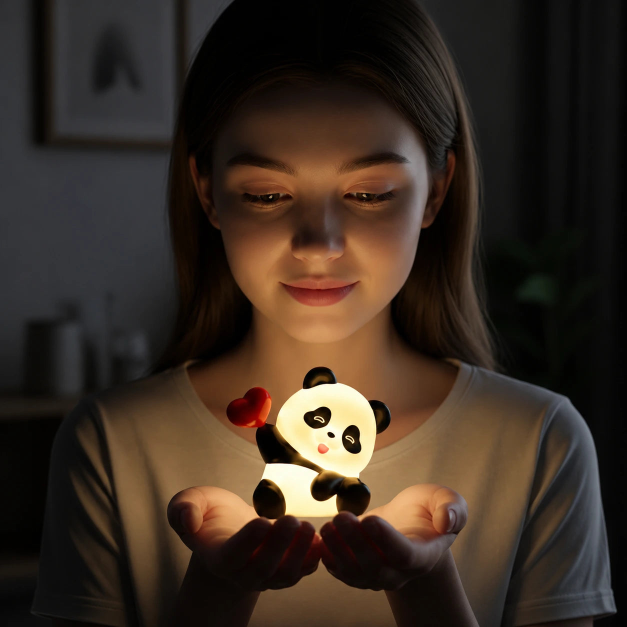 Mini Lamp – Heart Panda