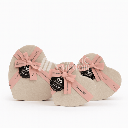 Heart Box - Pink Ribbon (3Pcs)