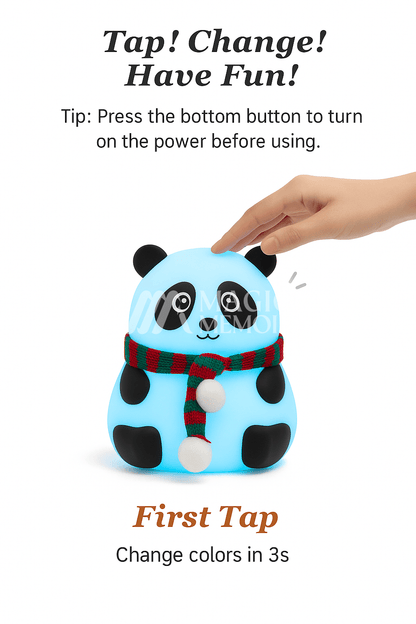 Silicon Panda Night Lamp - Colour Changing