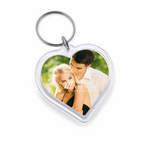 Acrylic Heart Keychain