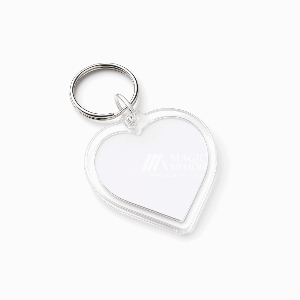 Acrylic Heart Keychain