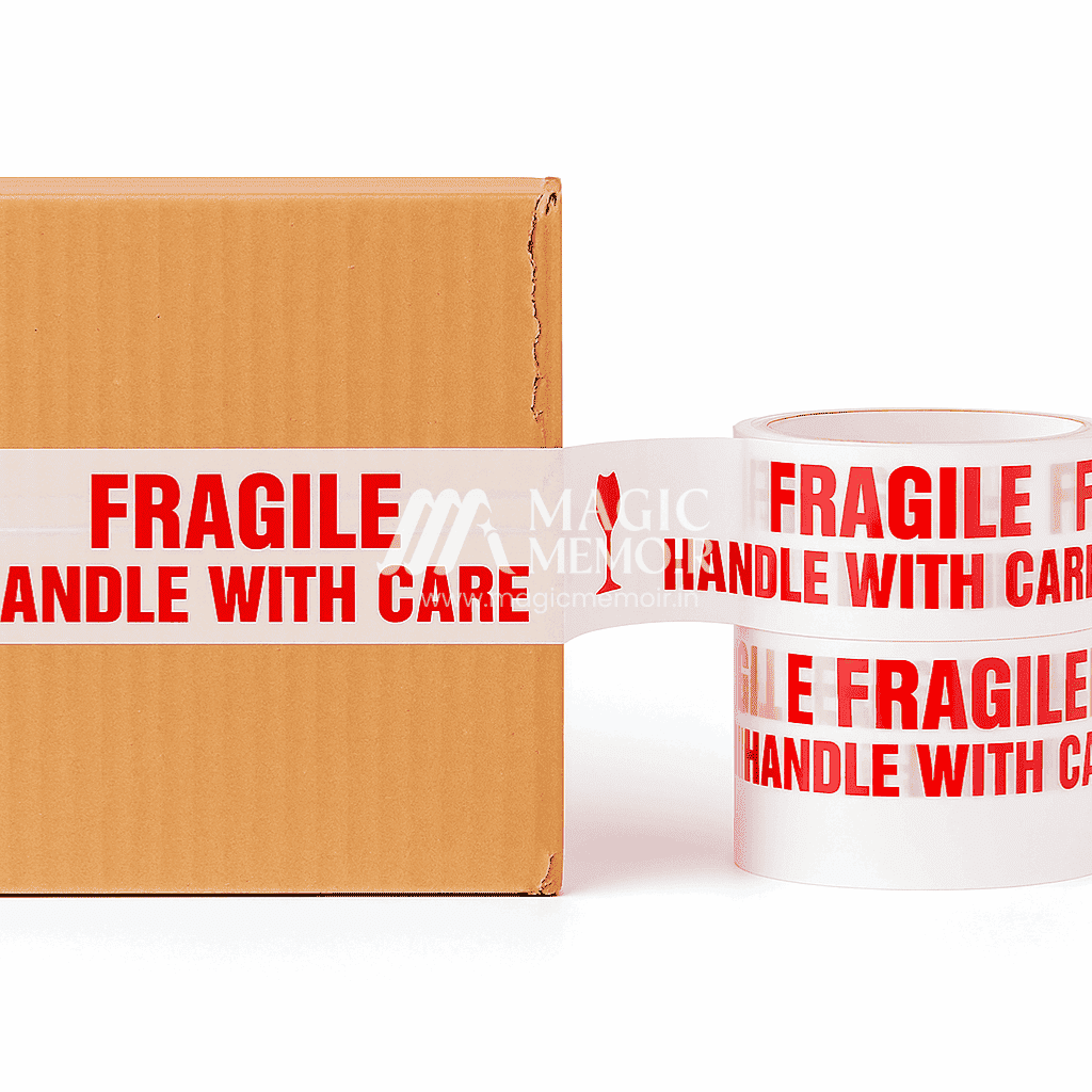 Packing Tape " Handle With Fragile - 2" 100yd - Magic Memoir