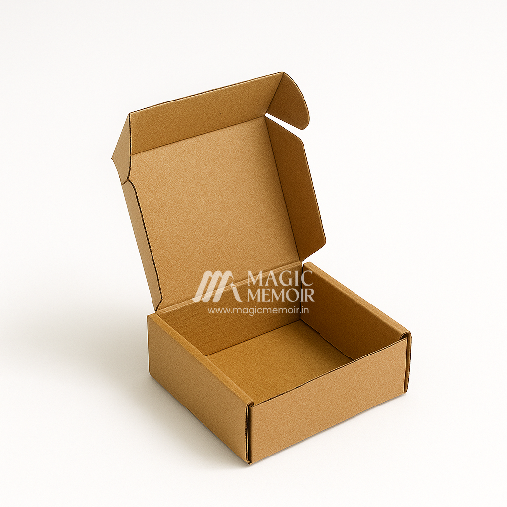 Self Flap Packaging Box – 4×4×1.5 Inch