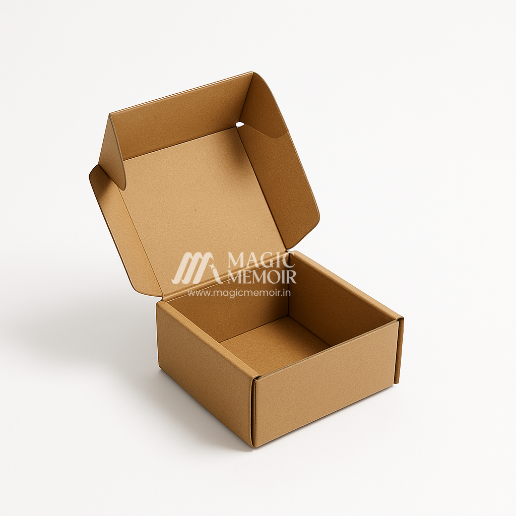 Self Flap Packaging Box – 4×4×2 Inch