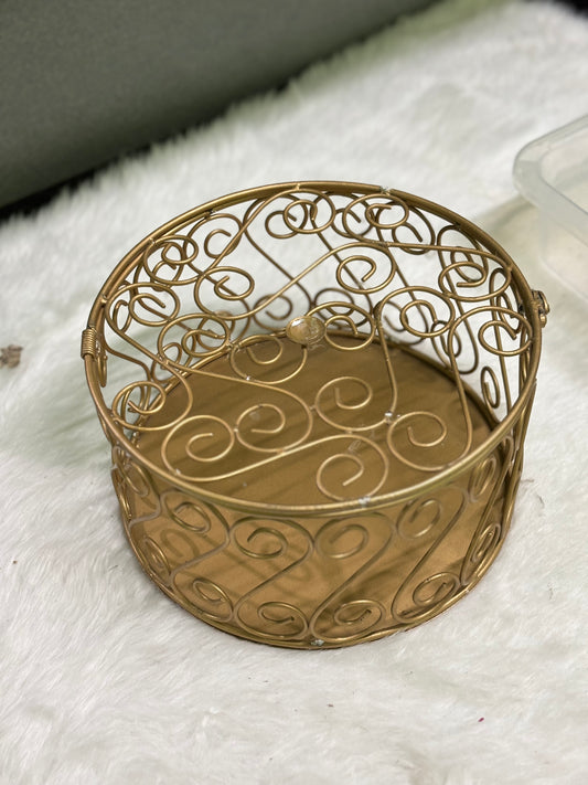 Metal Round Hamper Box – 10"