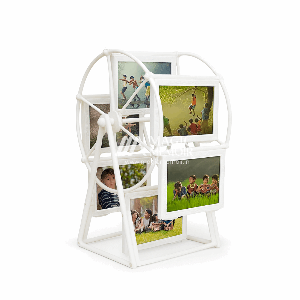 Photo Wheel Frame - White