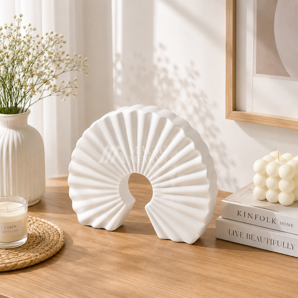 Aesthetic Fan Shape Table Vase
