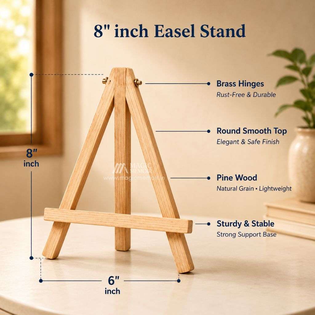 Wooden Easel 8" With Screw