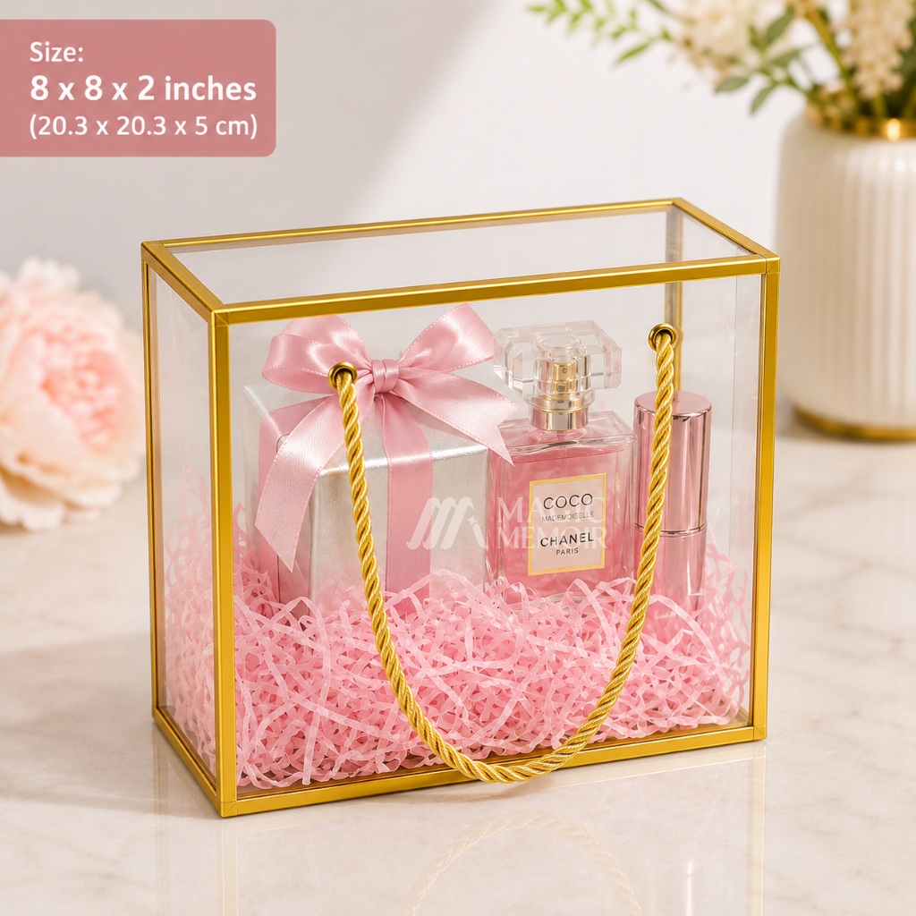 Transparent PVC Hamper Bag - 8x8"