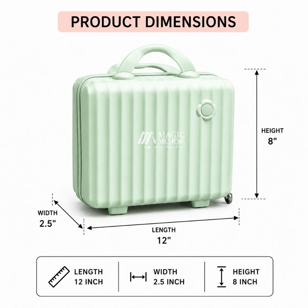 Mini Trolley Design 1 - 12"  Pastel Green
