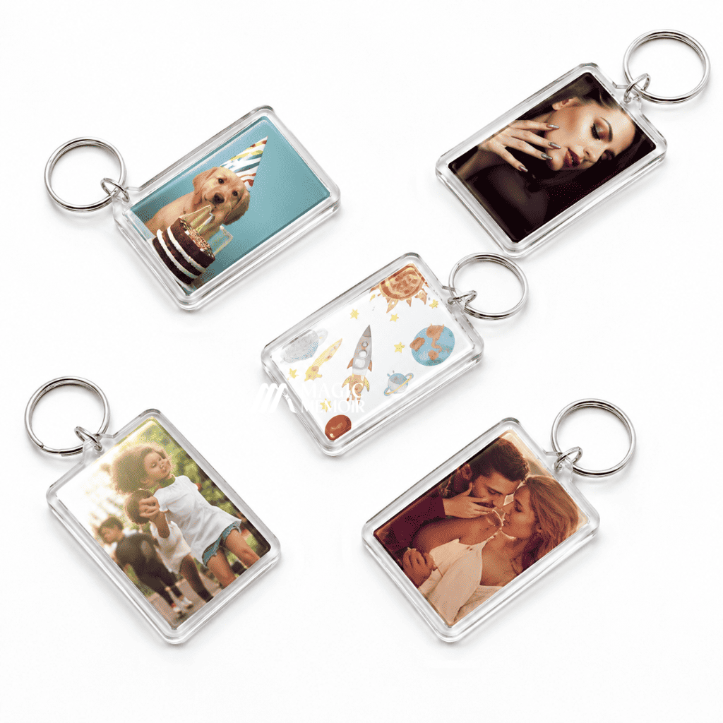 Acrylic Rectangle Keychain