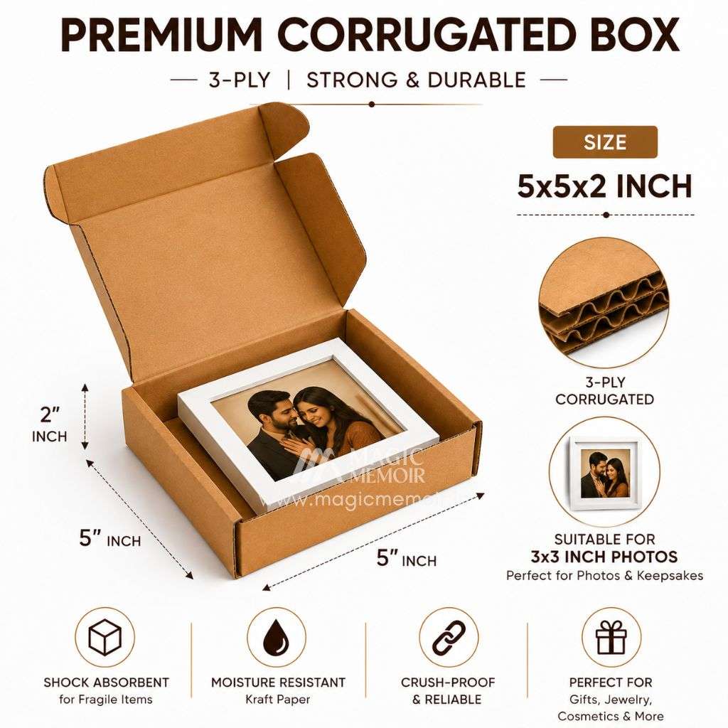 Corrugated Box – 5x5x2 Inch