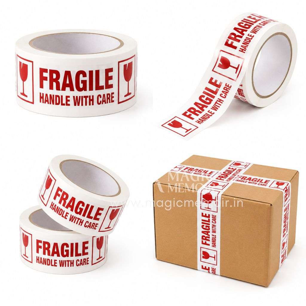 Packing Tape – "Handle With Fragile" – 2" x 100 Yards