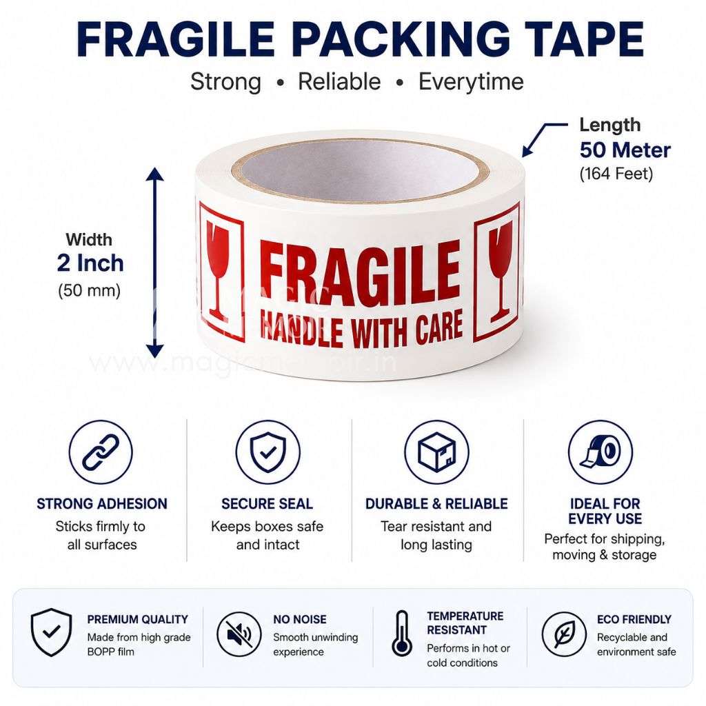 Packaging Fragile Tape 2" 100 Yards