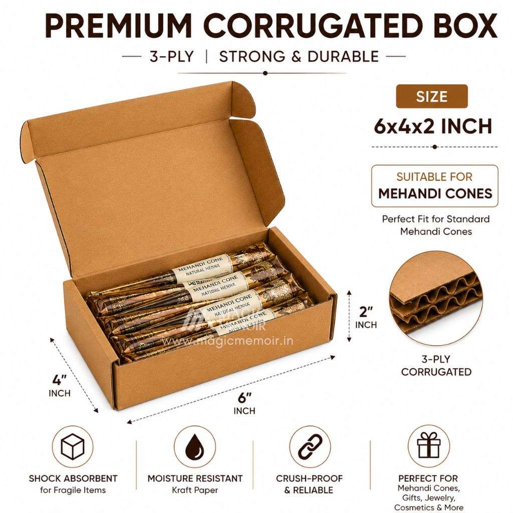 Corrugated Box – 6x4x2 Inch