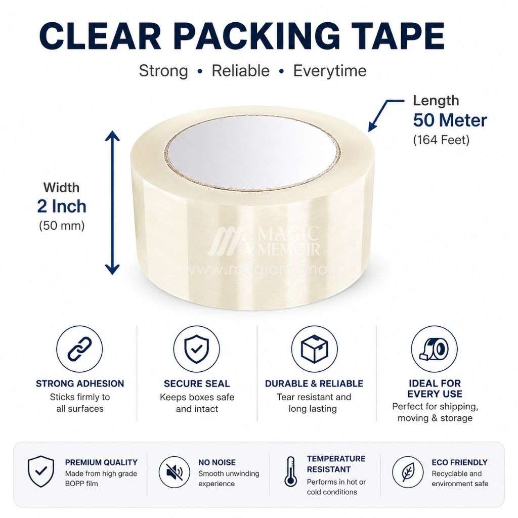 Packing Tape Clear - 2" 100 Yards