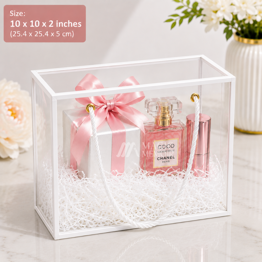Transparent PVC Hamper Bag - 10x10"