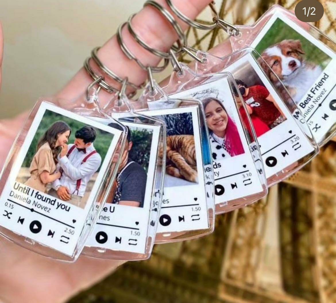 Acrylic Photo Keychains Rectangle
