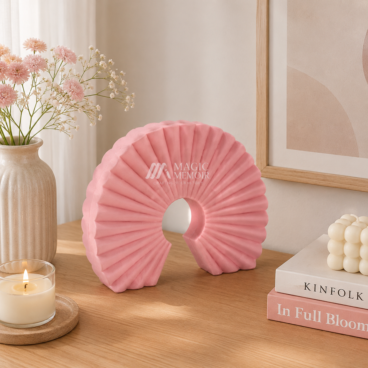 Aesthetic Fan Shape Table Vase